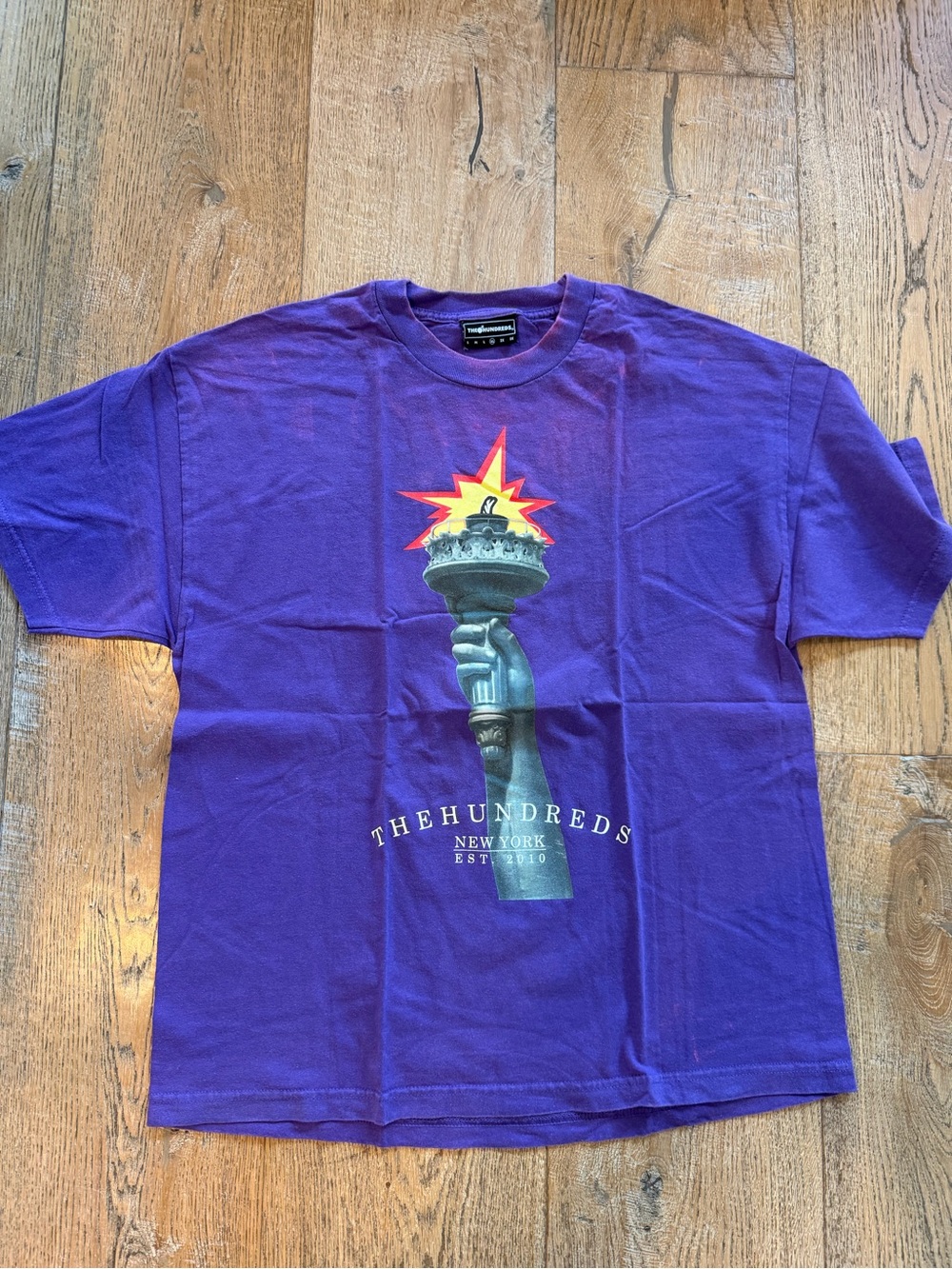 The Hundreds Purple Statue Torch Tee
